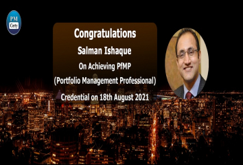 Congratulations Salman on Achieving PfMP..!